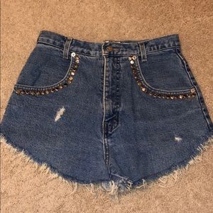DIY jean shorts